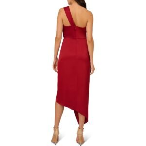 Liv Foster Womens Handkerchief Hem One Shoulder Evening Dress