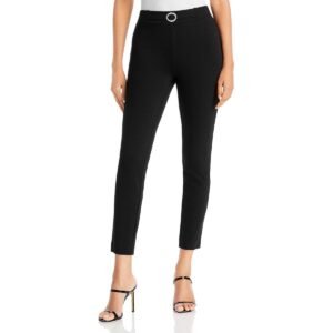 T Tahari Womens Ponte High Rise Skinny Pants